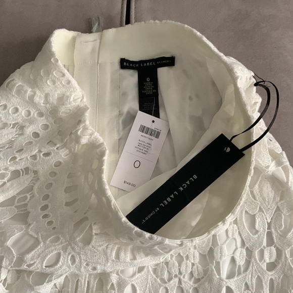 Chico’s NWT Black Label Midi Lace Skirt size 0= Small=size 4 - Picture 6 of 14